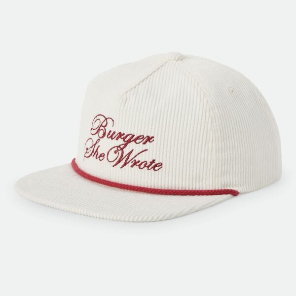 Burger She Wrote Snapback - Natural