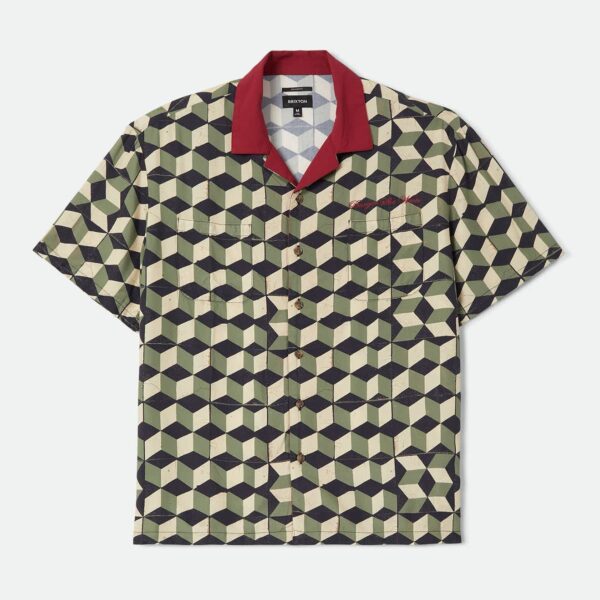 Burger She Wrote Shirt - Black/Green Tile